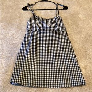 Checkered mini dress